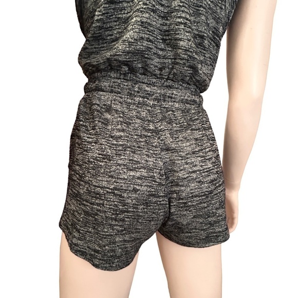 Artizia Wilfred Free Romper Playsuit Shorts Jumpsuit Rayon Blend Knit Grey Tweed - Picture 5 of 16